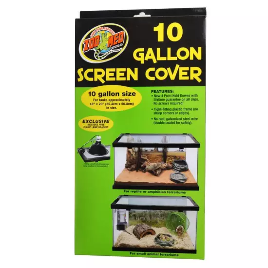 Zoo Med Screen Cover Black for 10 Gallon Terrariums, 1 count