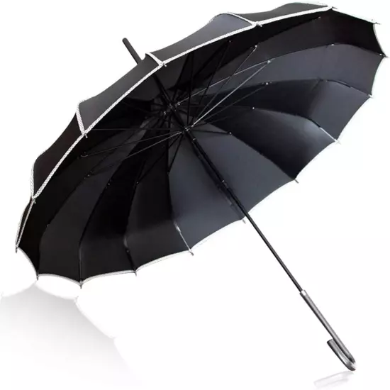 Pagoda Peak Old-Fashionable Ingenuity Umbrella Parasol (Black)