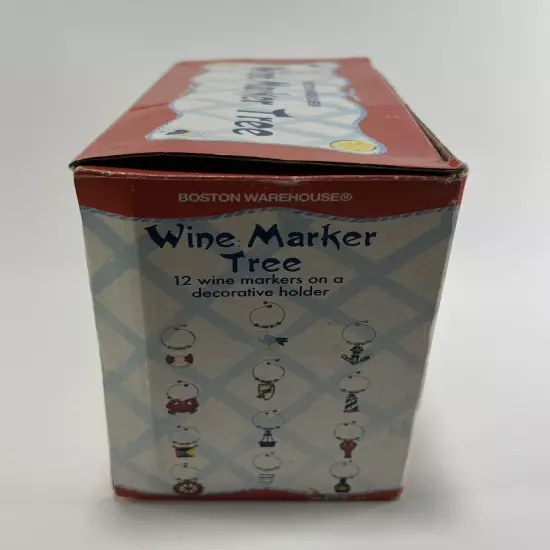 Boston Warehouse Nautical Wine Marker Tree W/ 12 Markers