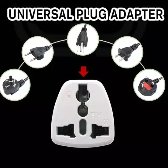 Universal Plug Adapter EU US UK AU CN To UK Type G Travel Socket·Plug Good