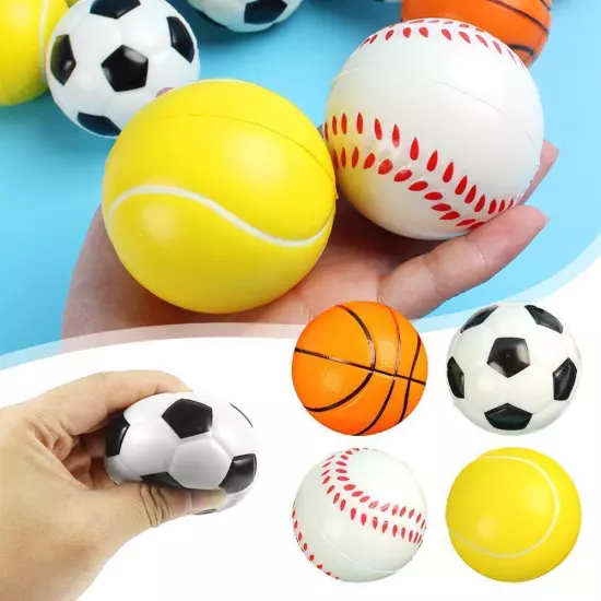 1X Baseball Hand Wrist Finger Exercise Stress Relief Balls Therapy Squeeze E9W8