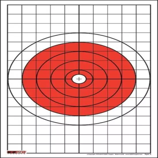 200 Genuine EZ2C Targets Five Rifle Styled Paper Targets Gun Airsoft Firearm