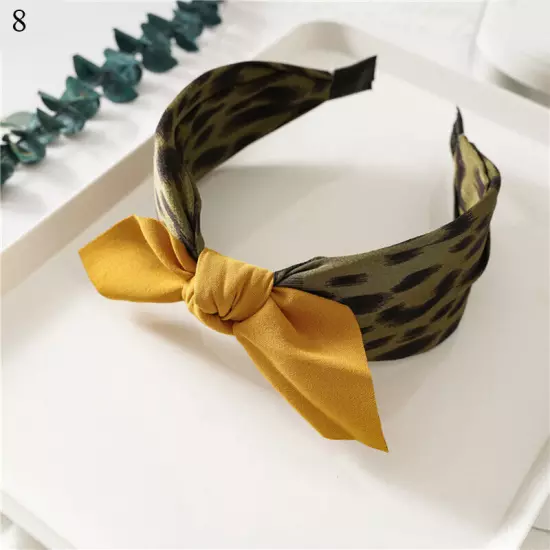 Women Headband Boho Floral Alice Band Fashion Twist Knot Headbands Soft Hairband