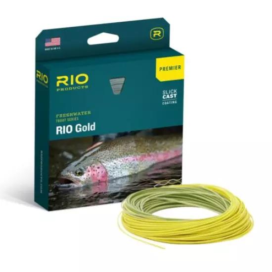 Rio Gold Premier Floating Fly Line - Moss/Gold - All Sizes