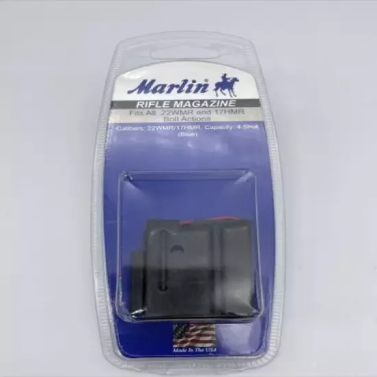 #12 MARLIN 22 WMR MAGNUM 17 HMR BLUE 4 ROUND MAGAZINE 71921