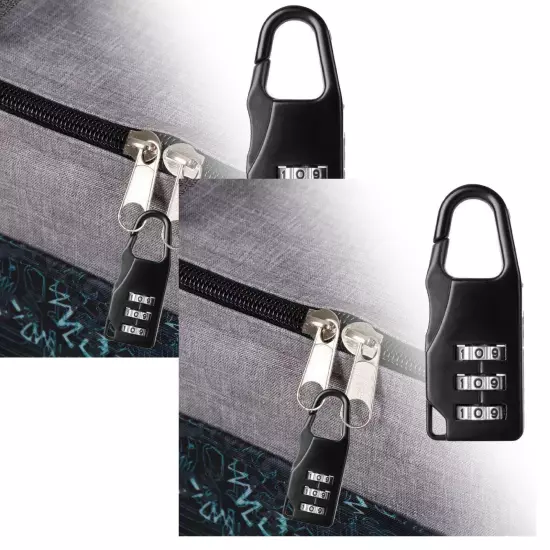 2 Pcs Mini 3 Digit Resetable Combination Travel Luggage Suitcase Lock Padlock