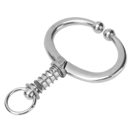 Cattle Nose Ring Stainless Steel Cattle Nose Clamp Bull Cow W Spring Nose Ring