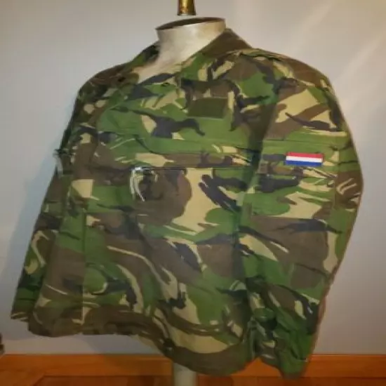 Vintage Marquardt & Schultz military camouflage jacket bars camo hunting L XL