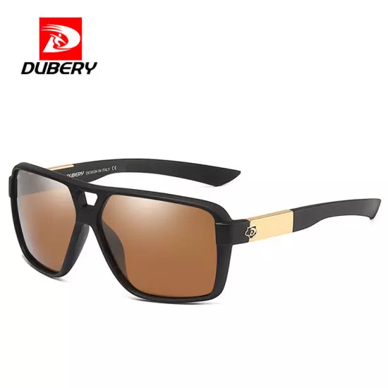 DUBERY Pilot Polarized Sunglasses Men Driving Fishing Sun Glasses Women Mirror