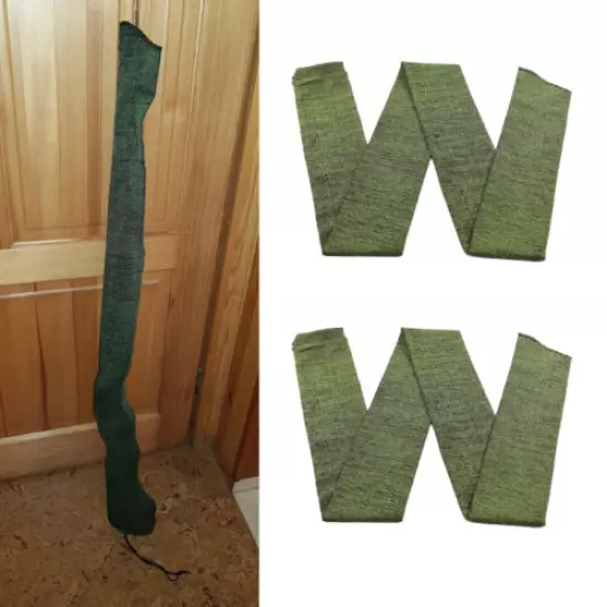 2pcs Silicone Treated Gun Sock Green 54" Rifle Shotgun Shooting Bags Slip Cover