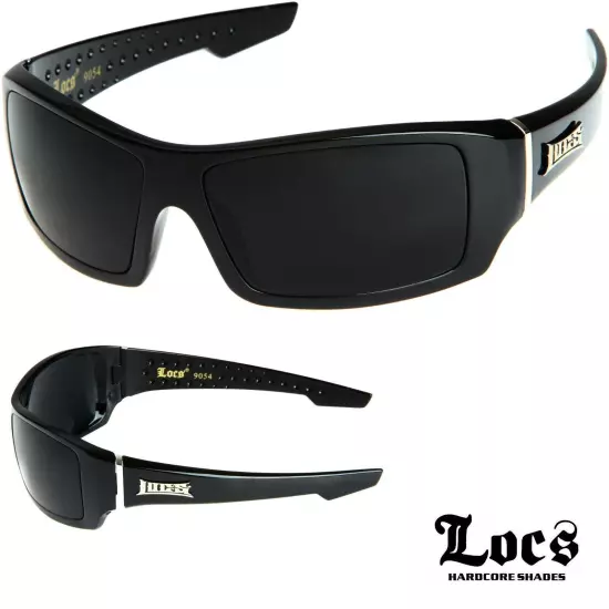 LOCS Hardcore Gangster Sunglasses Classic Lowrider Biker Cholo Designer Eyewear