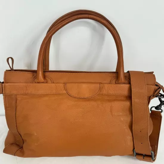 Liebeskind Berlin Cognac BrownLuxurious Leather Large Tote Messenger Bag Handbag