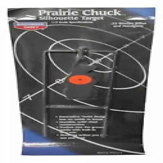 Birchwood Casey Prairie Chuck Silhouette Steel/Metal Target - 1/5 Scale for .22