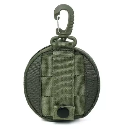 Tactical Key Bag Coin Purse Small Molle Pouch Outdoor EDC Belt Waist Pack Green