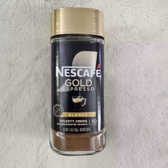 Nestle Nescafe Gold Espresso Blonde Instant Coffee 3.5 oz