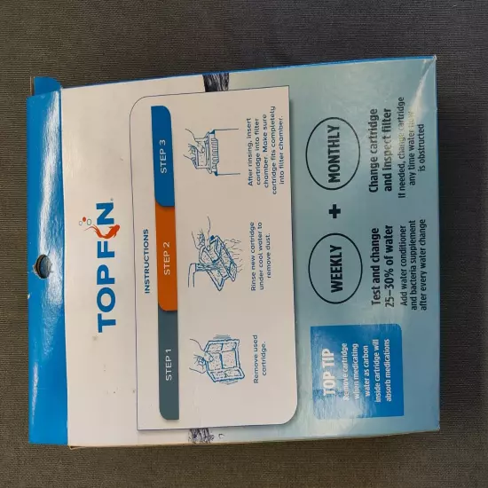 Top Fin CN-L Pond or Fish Tank Filter Cartridges Large Corner *(2) in Box*