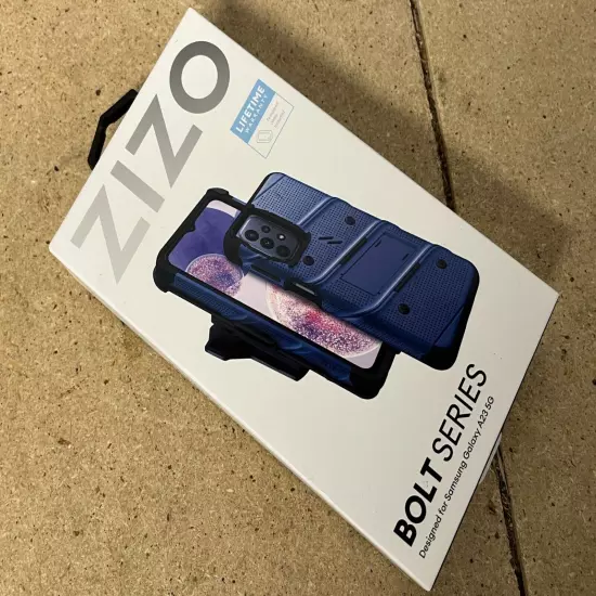 ZIZO BOLT SERIES GALAXY A23 5G CASE WITH TEMPERED GLASS BLUE & BLACK C40