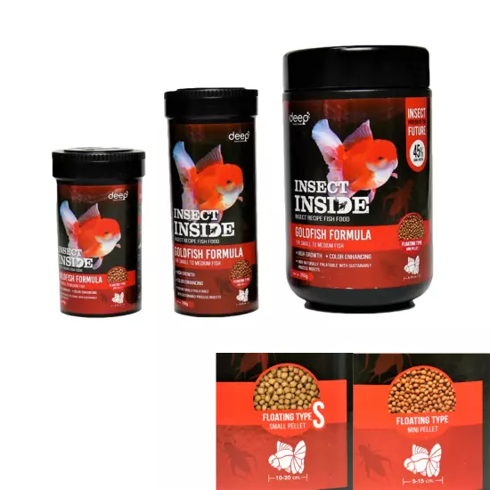 Goldfish Food Insect inside Cricket protein formula High Protein Floating Type