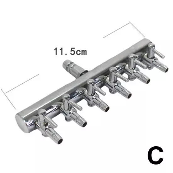 Stainless Steel Air Pump Manifold 2/4/6/8/10/12 Way Aquarium Fish Pon