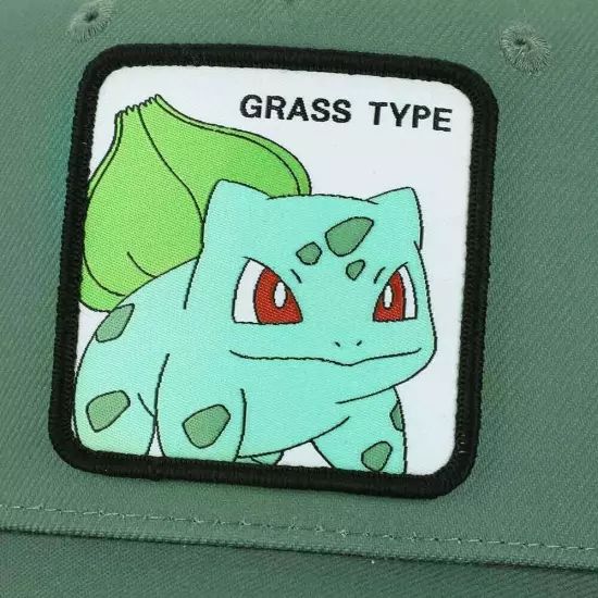 Pokemon Bulbasaur Grass Type Contrast Trucker Hat, One Size