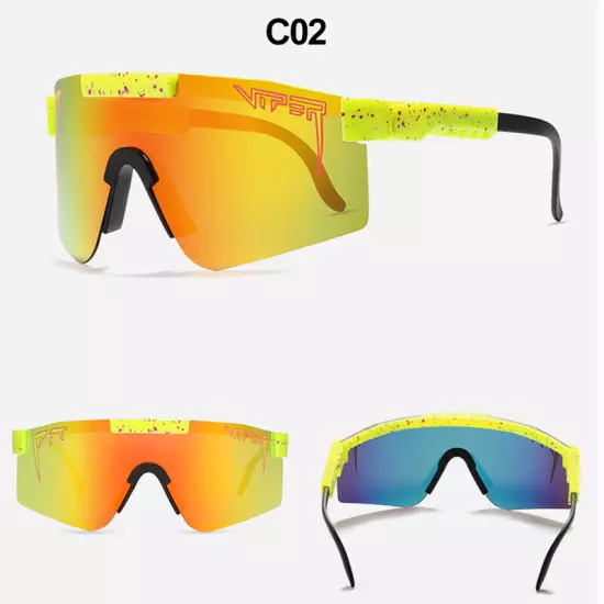 Integrated Lenses Polarized Sunglasses Wind Goggles Cycling Eyewear