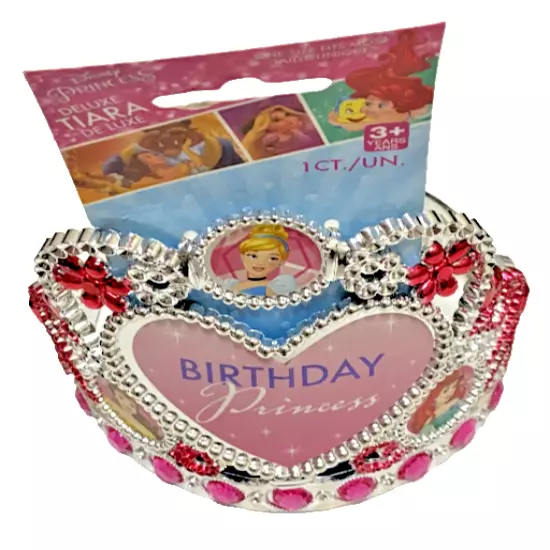 Disney Princess Deluxe Birthday Princess Tiara & Premium Birthday Princess Sash