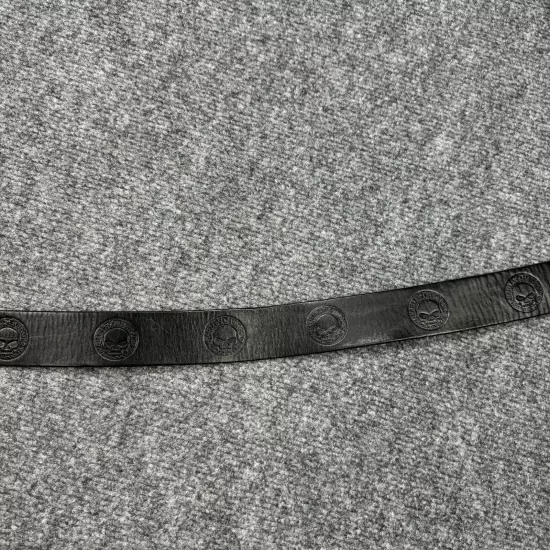 Vintage Harley Davidson Belt Mens 36 Black Cowhide Leather Made in USA