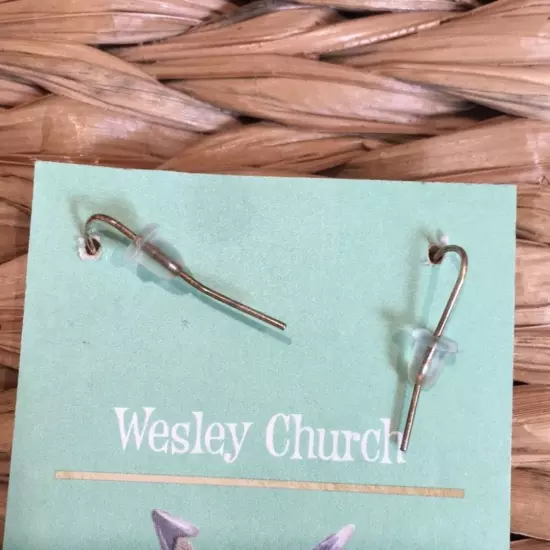 NEW Wesley and Co Handcrafted Leather Earrings