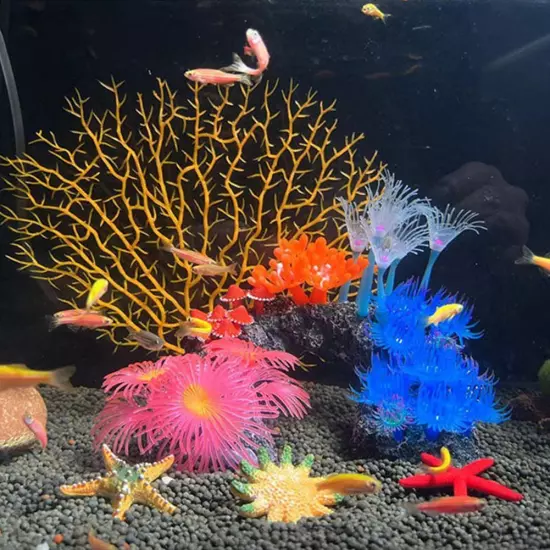 Artificial Resin Coral For Aquarium Fish Tank Decoration Underwater O