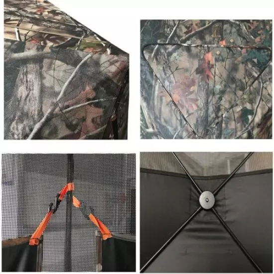 THUNDERBAY Hidden Threat See Through Hunting Blind 3 Person Hunting Tent