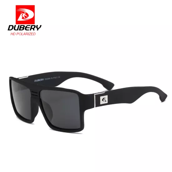 DUBERY Men Polarized Square Sunglasses Oversize Driving Fishing Sport Glasses 