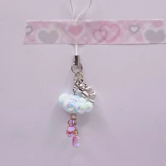 Teddy Bear Detail Cell Phone Charm Handmade