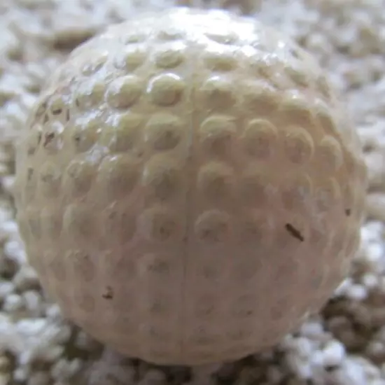 VINTAGE BRAMBLE GOLF BALL-SILVER KING WITH LARGER BUMPS-REPAINTED CIRCA 1934