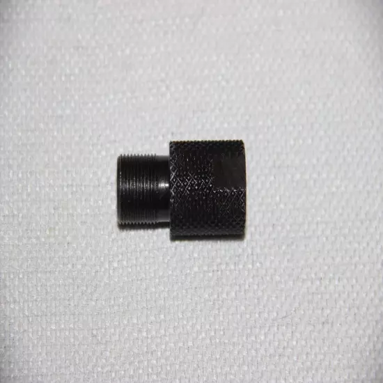 Steel thread adapter to fit airsoft 14mm LH muzzle brake on 1/2x28 barrel muzzle