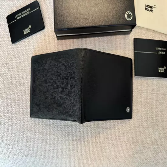 Montblanc 4810 Westside 8cc Bifold Wallet Black Leather (BEAUTIFUL CONDITION)