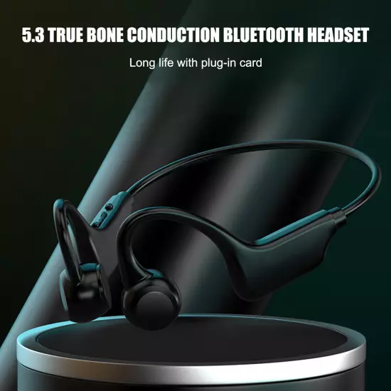 Wireless Bluetooth 5.3 Outdoor Bone Conduction Headphones Earbuds Sport Headset