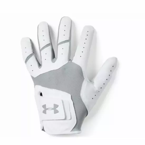 Under Armour ISO-Chill Right Handed Golf Glove Grey/White/Pink Men's Small NWT