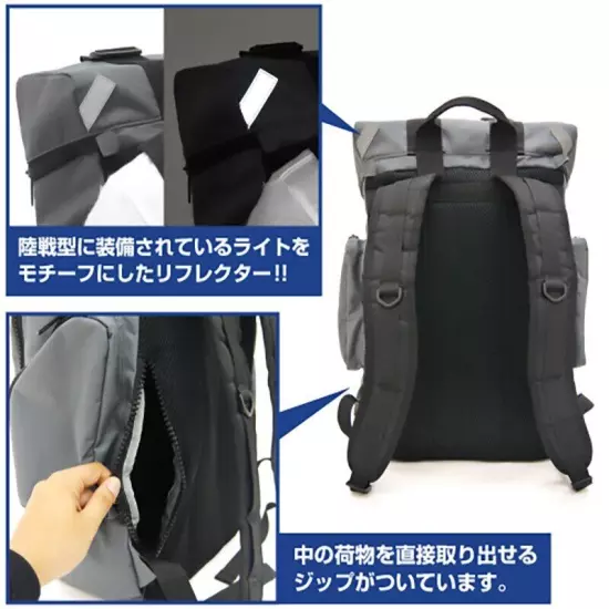 Anime GUNDAM 08 MS TEAM RX-79 Cosplay Backpack School Laptop Travel Shoulder Bag