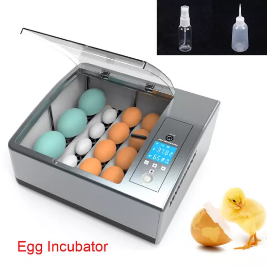 Egg Incubator 16 Eggs Incubator with Automatic Egg Turning Automatic 360 Turning