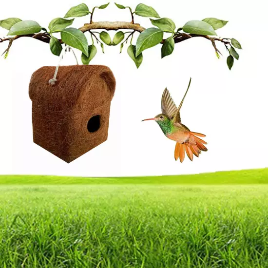 Pure Nest Bird House Purely Handmade, Type -Coir Size Set of 2 Large