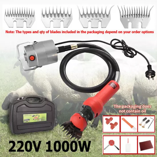 1000WElectric Goat Sheep Shearing Machine Clipper Shear Cutter Wool Scissor 220V