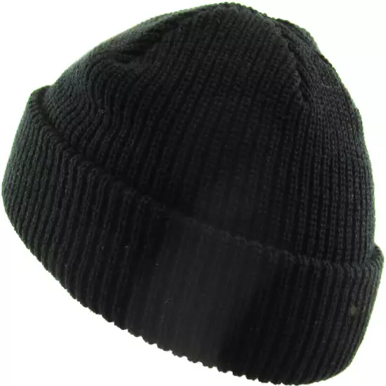 Warm Winter Knit Cuff Beanie Cap Fisherman Watch Cap Daily Ski Hat Skully