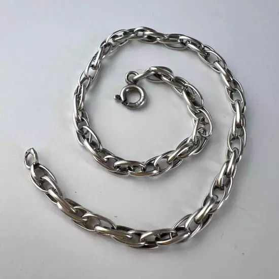 Vintage Ukraine Sterling Silver 925 Men's Women's Chain Bracelet Marked 4.5 gr