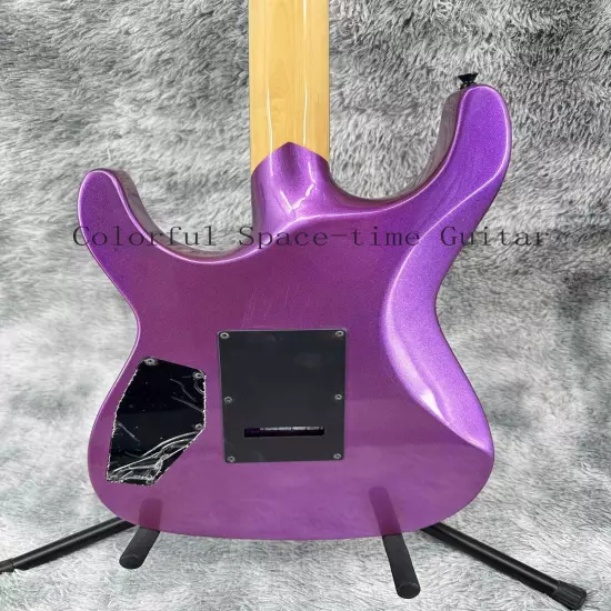 ST Purple Ouija Custom Solid Body Electric Guitar Basswood Body Black Part