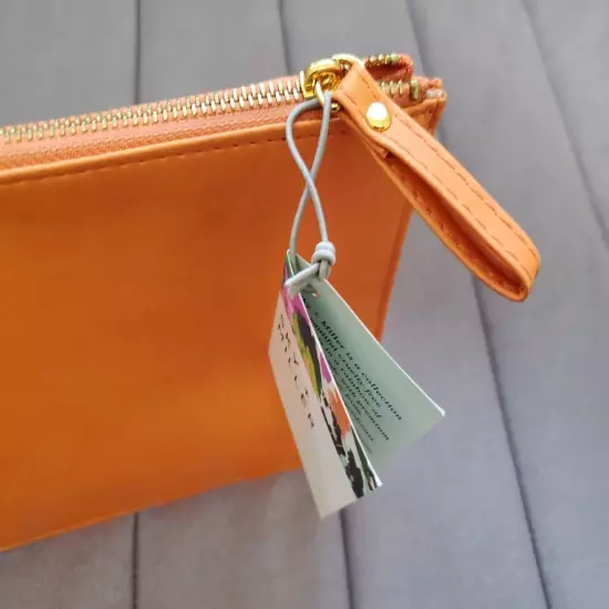 Sky + Miller Multi-Purpose Pouch - Orange With Gold Bee 5.5cm x W: 22cm