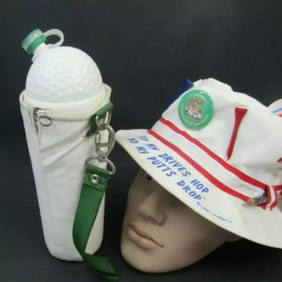 VTG Laid Back Gofer's Hat & The 19th Hole Thermos Cup