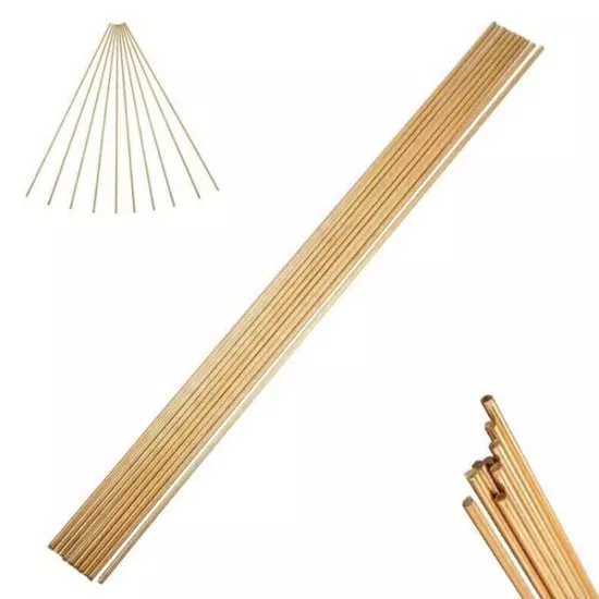 20PCS Wire Brazing Easy Melt Welding Rods Low Temperature 2mm X 250mm Brass