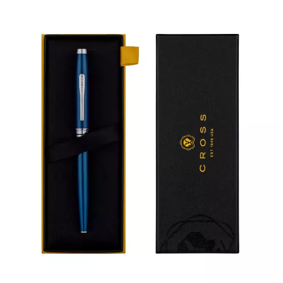 Cross Coventry Fountain Pen Blue Ground Stainless Steel Nib F