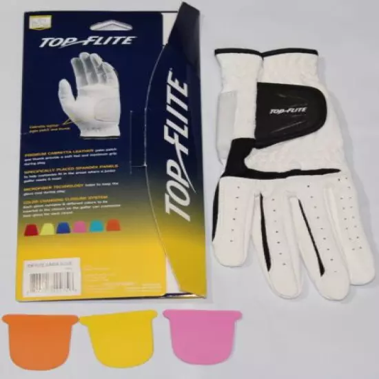 TOP FLITE XL JUNIOR GOLF GLOVE, SIZE LARGE, RIGHT