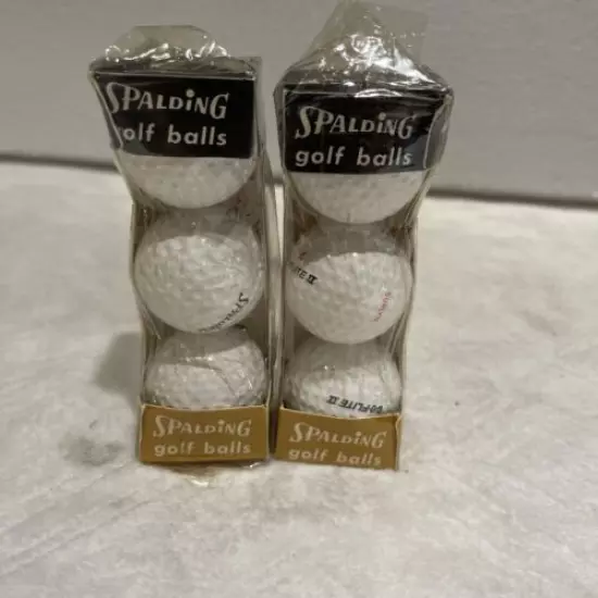 Vintage Golf Balls Made USA Spalding Go-Flite 2 ii Rare